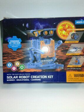 Solar Robot Creation Kit STEM Learning Educational Toy 12 in 1 NEW Damaged Box